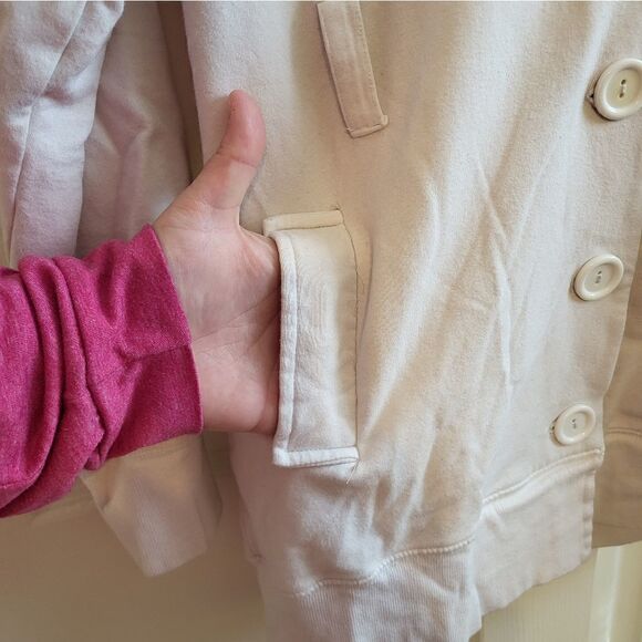 Rue 21 white hooded button-down jacket - Picture 3 of 11